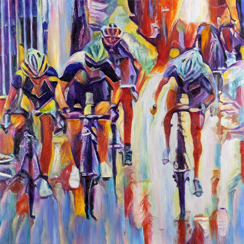 Cycling Road (Original Painting)