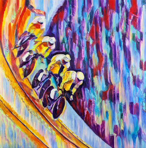 Cycling Track (Original Painting)